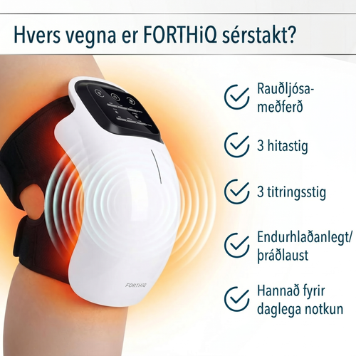 Hné Nuddtæki með Rauðuljósi